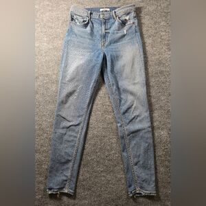 GRLFRND Kendall Heart of Glass High Rise Distressed‎ Jeans Size 29